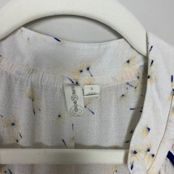 Treasure & Bond Floral Peasant Top Shirt Blouse Womens Small - Picture 2 of 7